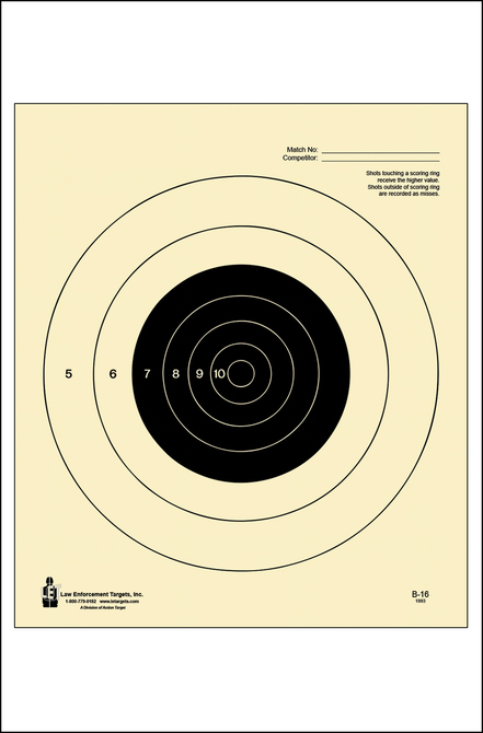 Law Enforcement Targets | Action Target : NRA 25-Yard Slow Fire Pistol ...